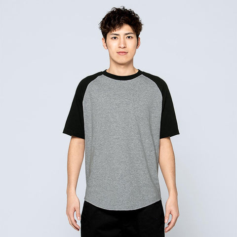 5.6オンス ヘビーウェイトラグランTシャツ 00106-CRT 着用(全身)