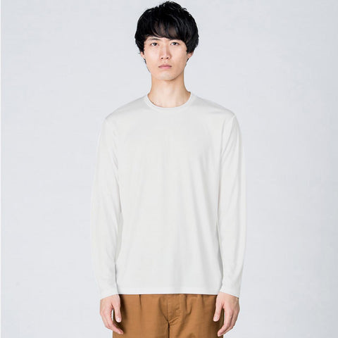 3.5オンス インターロックドライ長袖Tシャツ 00352-AIL 着用(全身)