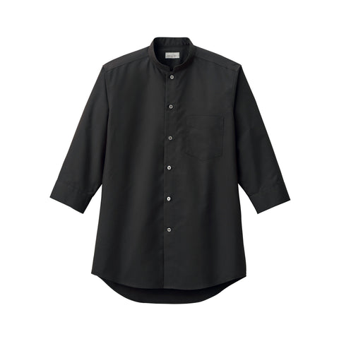 メンズスタンドカラー七分袖シャツ | FB5052M