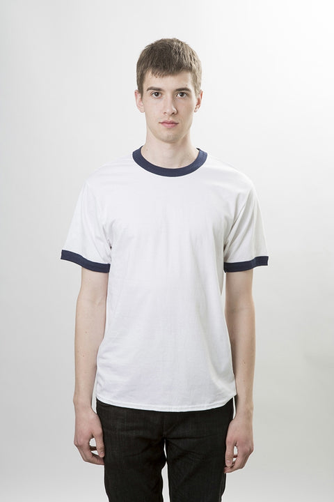 5.3オンス プレミアムコットン リンガーTシャツ